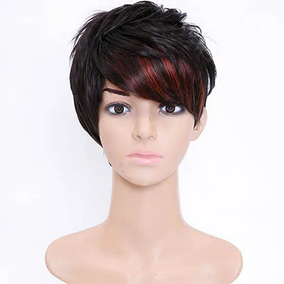 WTB Short Pixie Hair Wig Natural Hair Wigs For Women Style Short Full  Synthetic Wig for African American Short Hair - AliExpress Hair Extensions  & Wigs
