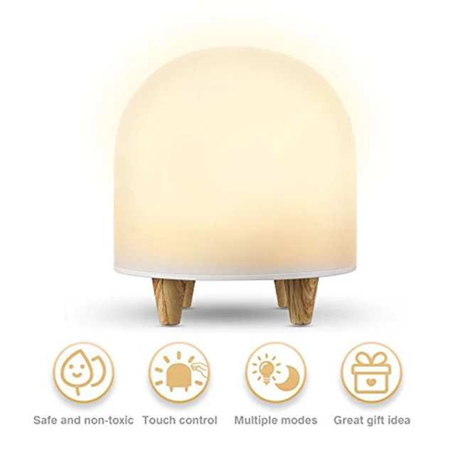 Baby LED Night Light for Kids,Portable Silicone Cute Nursery Night Lamp