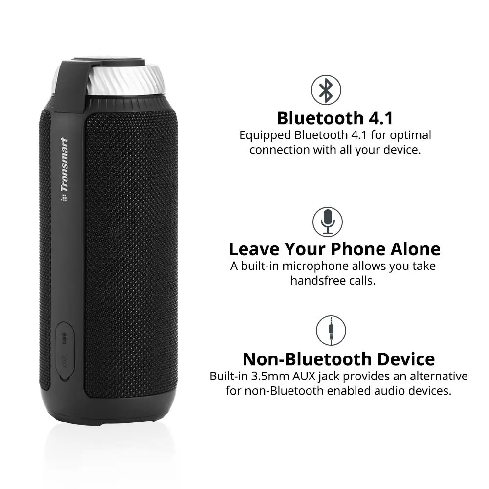 Tronsmart Element T6 Bluetooth динамик 25 Вт портативный динамик Bluetooth 4,1 мини динамик открытый Саундбар для музыки MP3 плеер