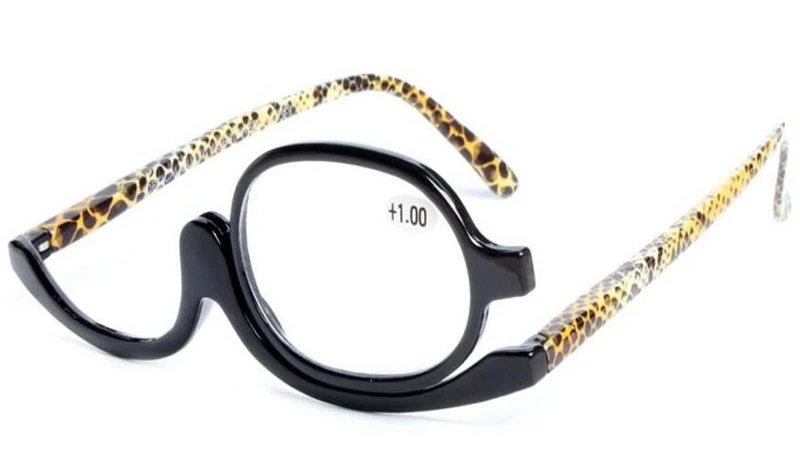 FUSKARMA, высококачественные, вращающиеся на 180 градусов, увеличивающие макияж глаз, Flipup очки, очки для чтения+ 1,5+ 2,5, очки, косметика