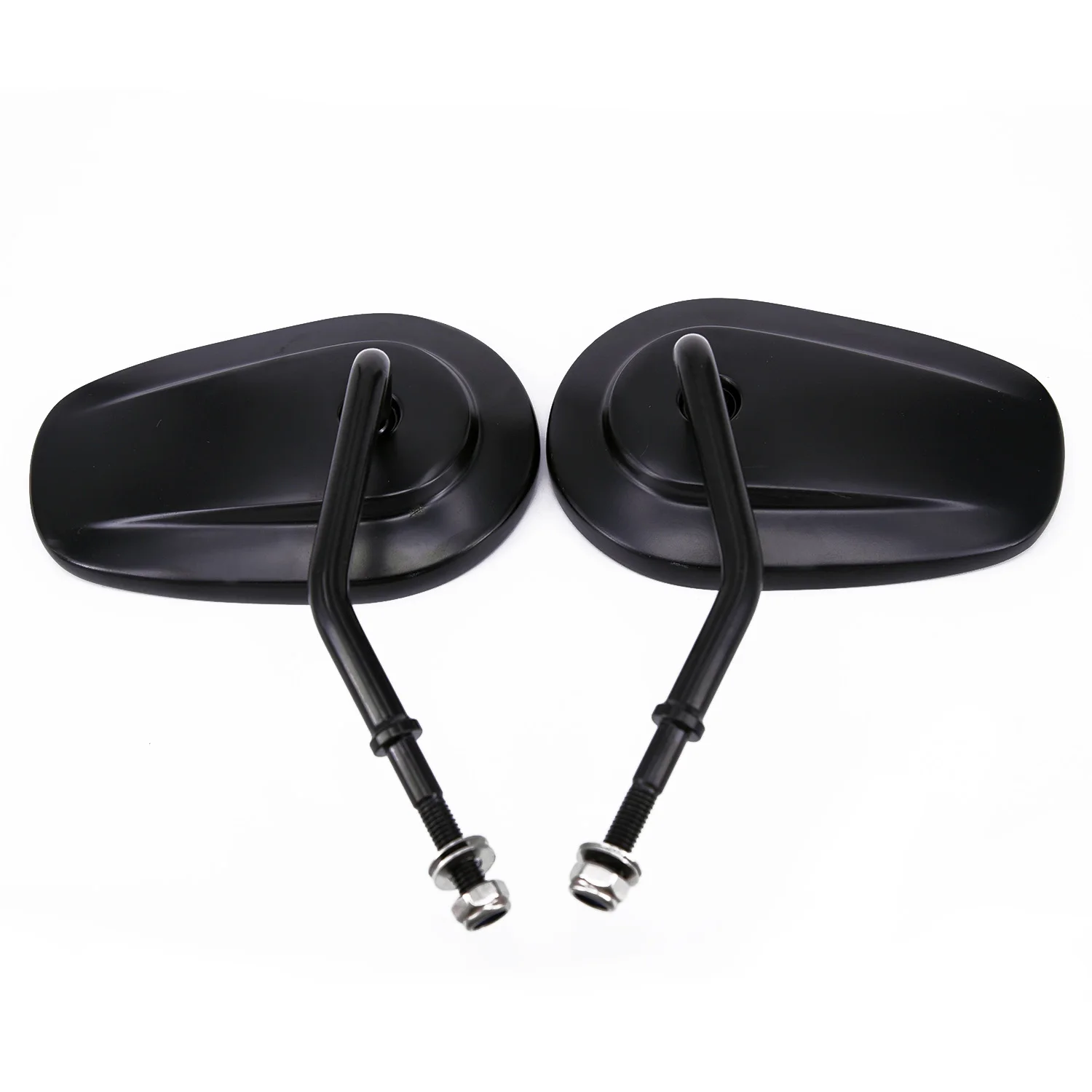 

2pcs Black RearView Side Mirrors For Harley Sportster Softail Touring Dyna Model