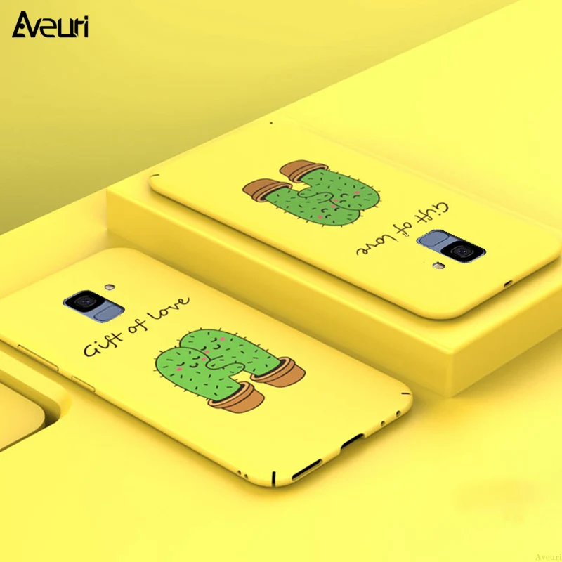

Ultra-thin Cute PC Cover Phone Case For Samsung Galaxy A3 A5 2017 J3 J5 J7 2017 J2 Prime A6 A8 Plus 2018 S8 S9 Plus Coque