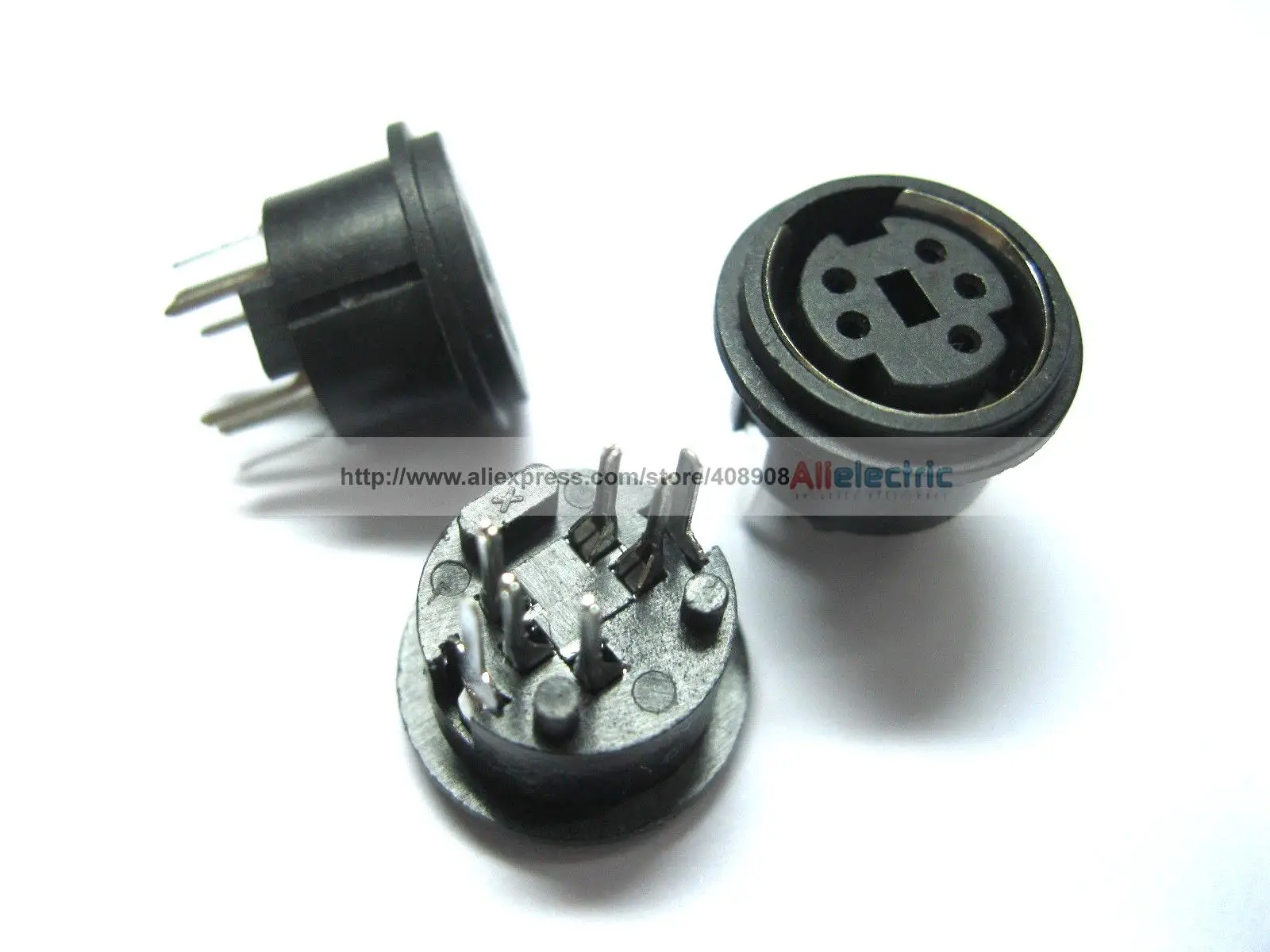 50 Pcs/LOT Mini 5 Pin Circular PCB Mount DIN Connectorin Connectors