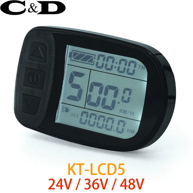 Écran De Contrôle Vélo Électrique 24V 36V 48V Intelligent KT LCD LCD5 ktlcd5 dans Vélo