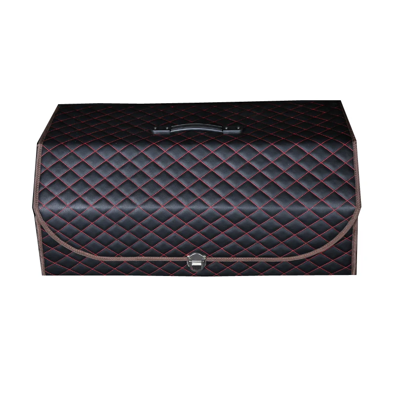 

Car Organizer High-Grade Leather Waterproof Multi-Usage Car Seat Back Storage and Save place Car Trunk Storage Box for Traveling
