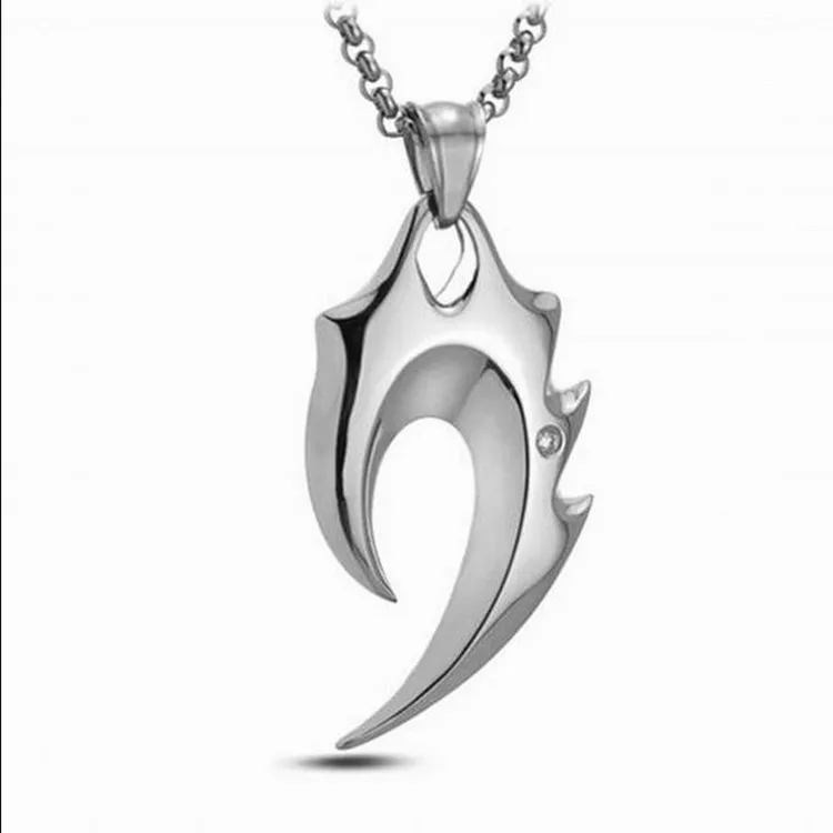 

Fashion The Wing Of Angel Strong Men Choker Necklaces & Pendants Statement Gift Stainless Steel Jewelry Leather Necklace
