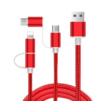 

2 In 1 Type C Micro Fast Charging Braided Cable Line for Android Smartphone