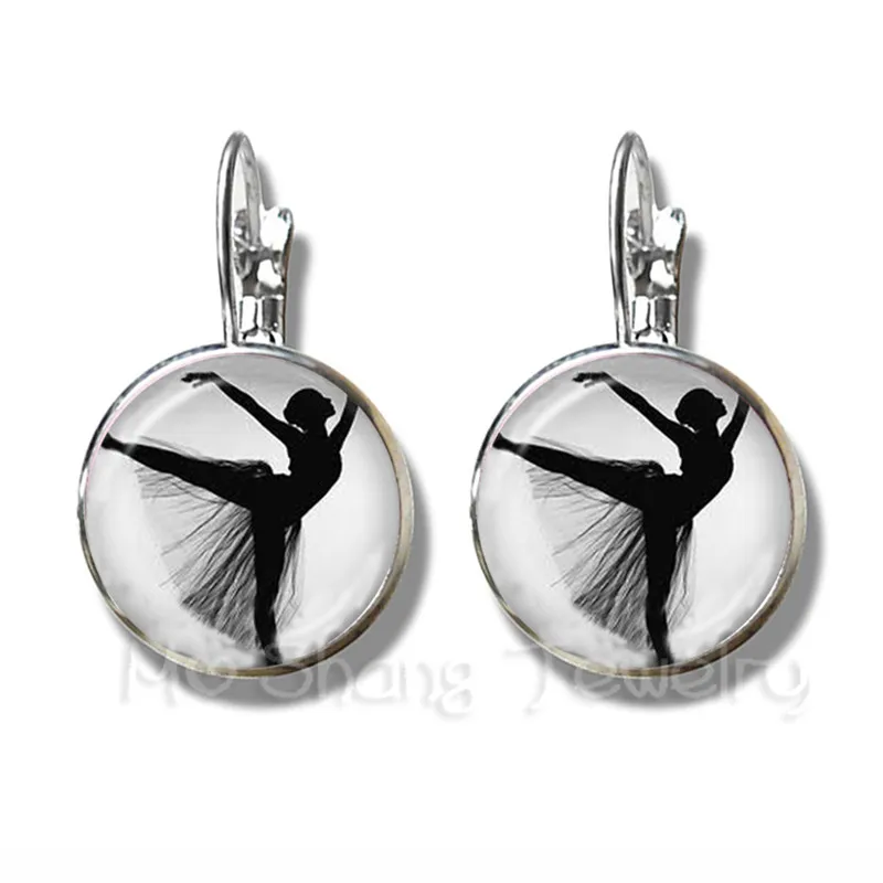BALLERINA DANCE-EARRINGS CABOCHON GLASS NECKLACE-BRACELET-BROOCH-HAIR CLIP