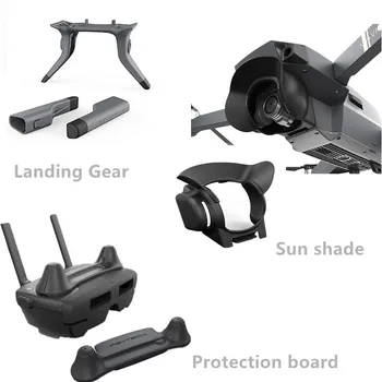 

PGY 3pcs/sets Camera Lens Glare Hood Cover + Remote Control Protection Board + Landing Gear For DJI Mavic Pro Gimbal Accessories