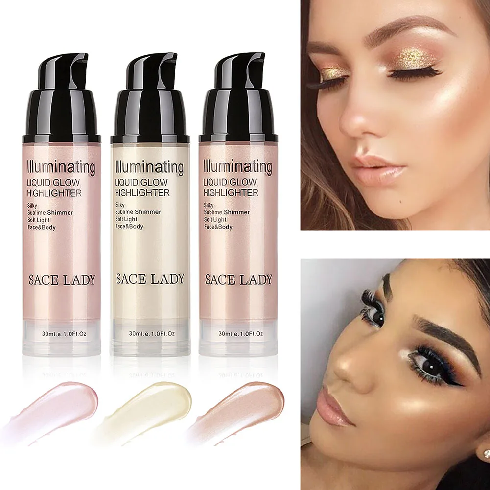 Professional Liquid Highlighter Shimmer Bronzer Illuminator Make Up