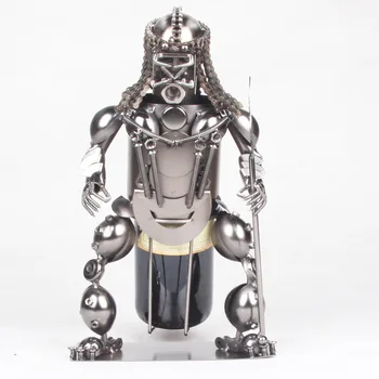 

Mettle iron Samurai wine rack, elegant wine ark decoration Home Furnishing decoration Photography prop 4136