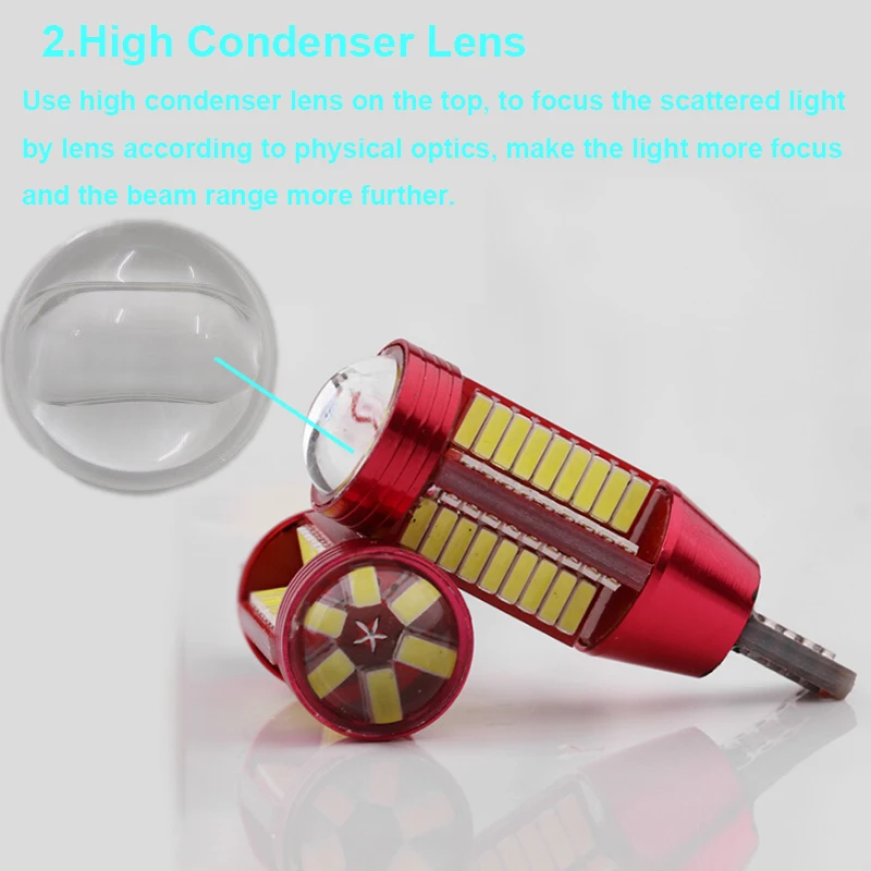 2x Canbus 12V T10 194 168 192 W5W 1560LM 4014 SMD 78 LED SMD Canbus Auto Error Free Side Wedge Light Dashboard Dome Lamp Bulb (3)