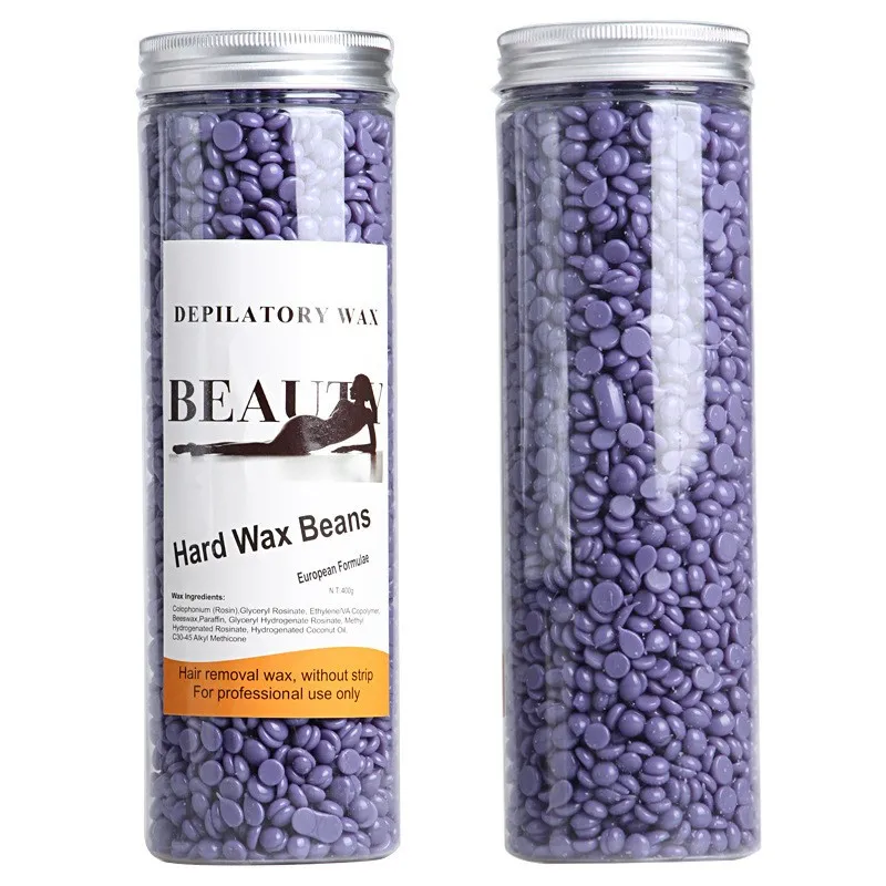 

400g Hard Wax Beans Pellet Epilator Bikini Painless Wax Bean Hair Removal Depilation Lavender Depilatory Wax Beans For Body