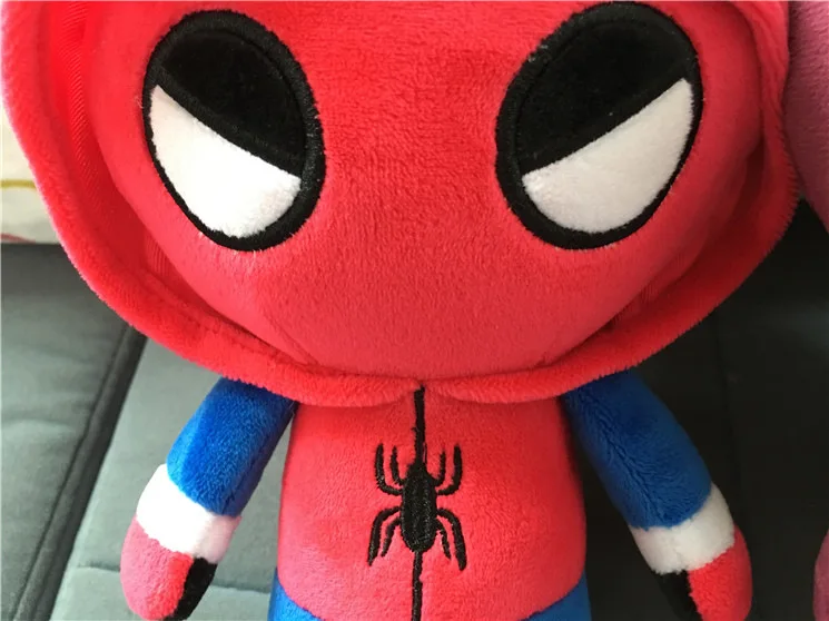 Marvel Человек-паук герой возвращается плюшевые игрушки супер герой s Человек-паук Плюшевые игрушки Железный человек Бэтмен Супермен Спайдермен страдали кукла игрушка