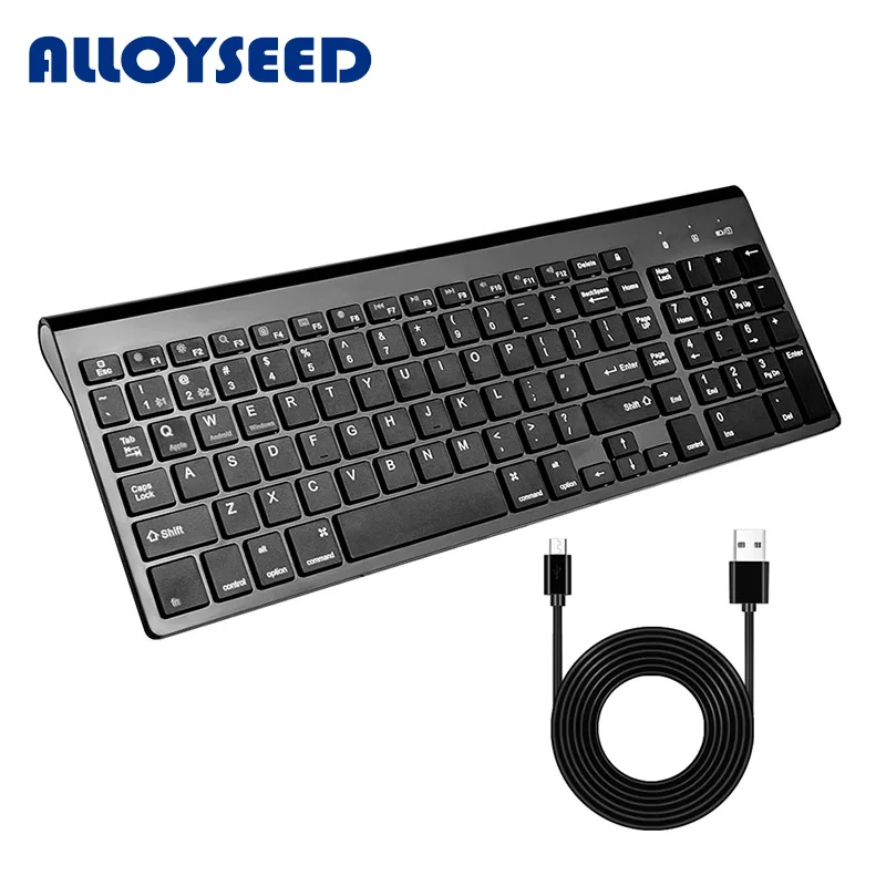 

Russian Black Wireless Bluetooth 3.0 keyboard for Tablet Laptop Smartphone Support iOS Android Windows UltraThin Silent keyboard