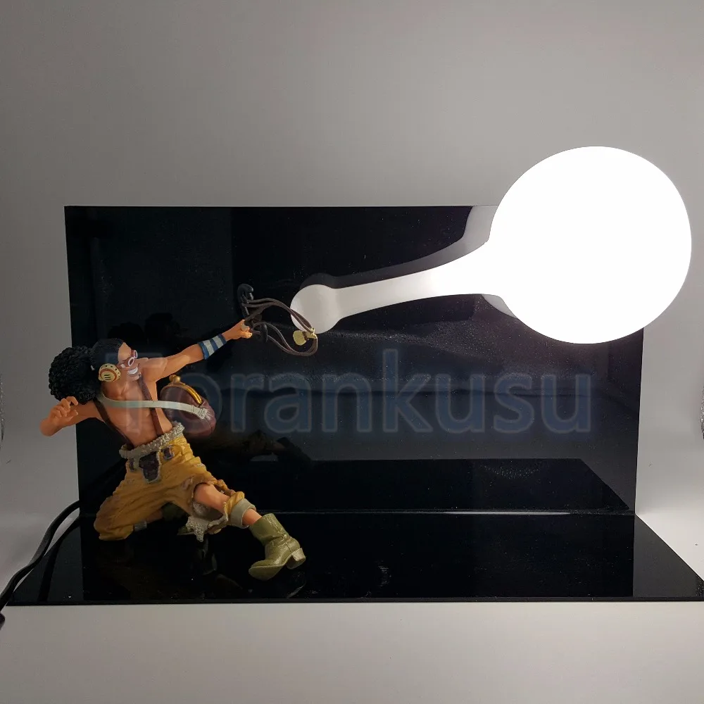 One Piece Usopp Skill DIY Led Light Display Toy 200mm Anime One Piece Usopp Collectible Action Figure Model Toy DIY127