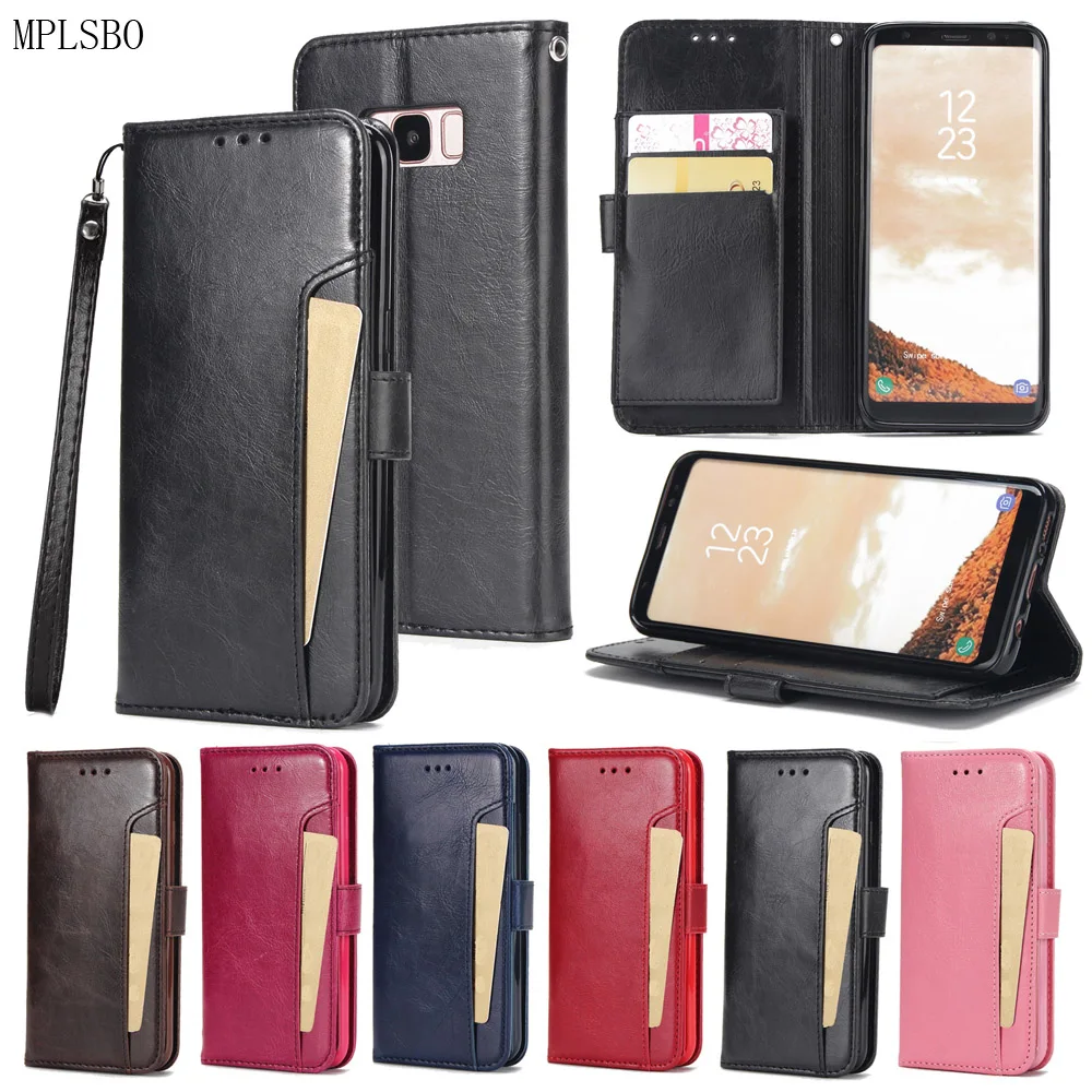 

For Samsung Galaxy A7 2018 Case Flip Cover Wallet Phone Cases For Samsung S5 S6 S7 S8 S9 Plus A5 2018 Note 5 8 9 PU Leather Case
