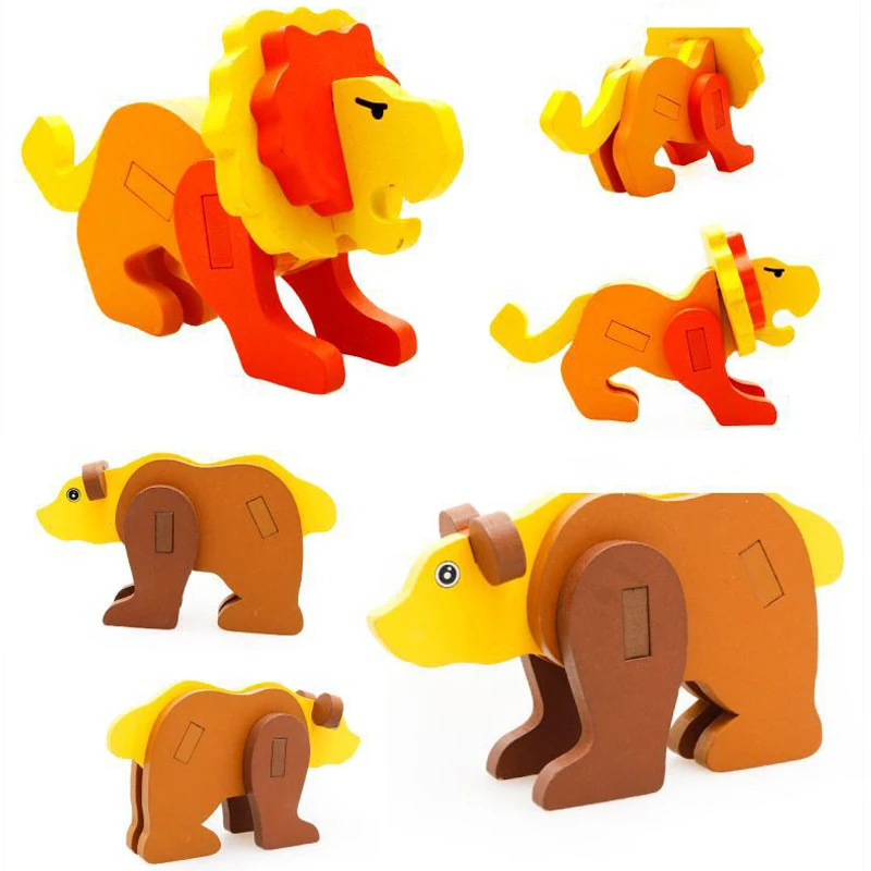 Montessori Toys Educational Wooden Toys for Children Early Learning Kids Exercise Intelligence 3D Puzzle Teaching Aids Montessori Toys Educational Wooden Toys for Children Early Learning Kids Exercise Intelligence 3D Puzzle Teaching Aids