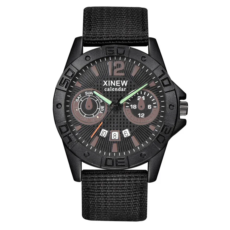 Fashion mens watches top brand luxury quartz-watch Analog Sport Stainless Steel Case Wrist Watch Clock relogio masculino 3M24 (7)