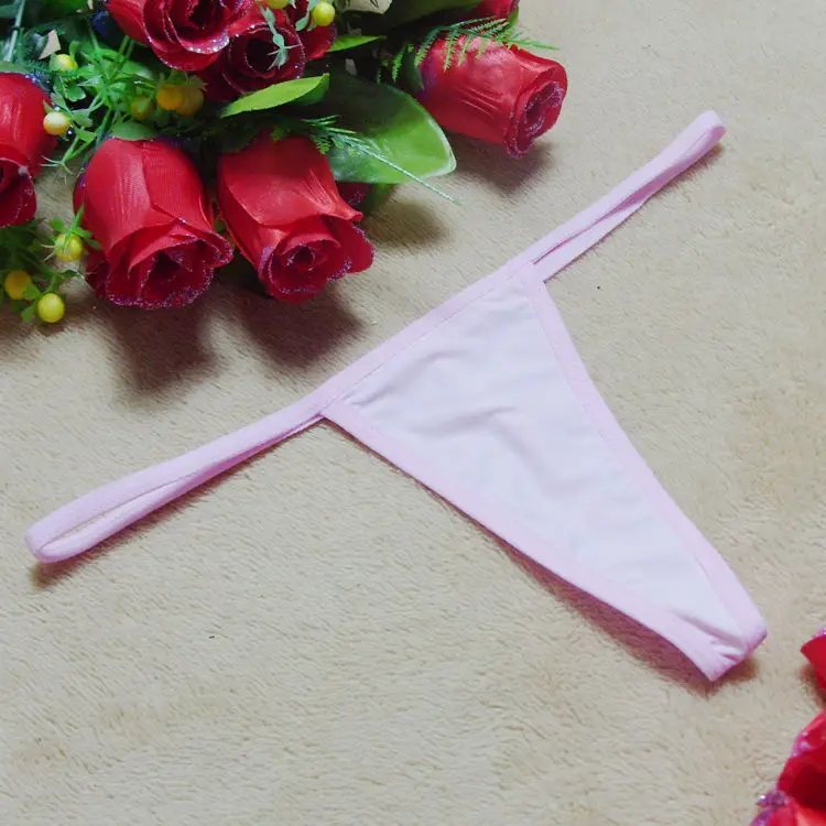 

Hot Sale Sexy Women Cotton G String Thongs Low Waist Sexy Panties Ladies' Seamless Underwear Black Red White PINK