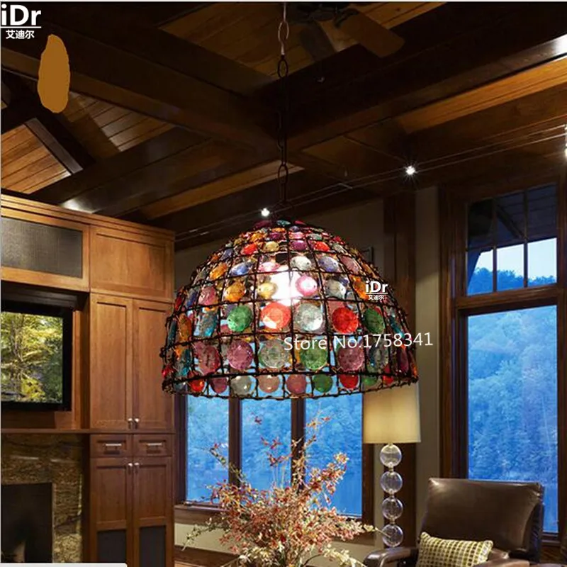 

modern Creative bedroom European-style garden antique lamp bar bar restaurant entrance lamps  Pendant Lights  Luxury lamp