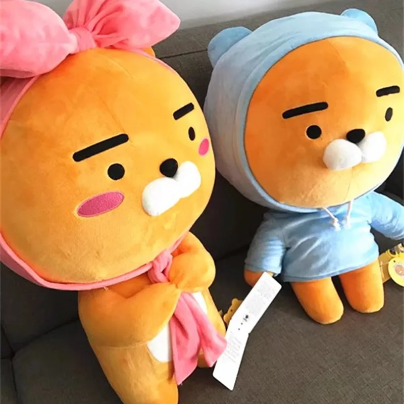 

60cm Kakao Friends Plush Lion Toy Stuffed Kawaii Animal Cartoon Love Doll Ryan Cute Cocoa Kids Children Lover Valentine Gift