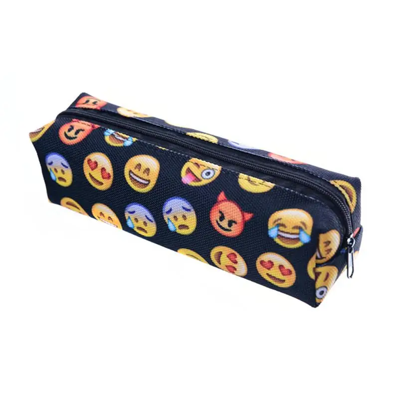 

Expression Smiley Face Pencil Case Pen Bag Cosmetic Bag Zipper Pouch for Adults School Students