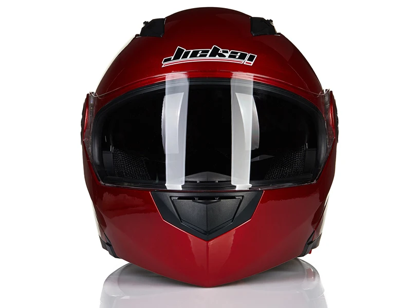 Мотоцикл JIEKAI шлемы с двойным козырьком из углеродного волокна Moto Casco модульный откидной шлем DOT одобренный 115 гоночные мотокроссные шлемы