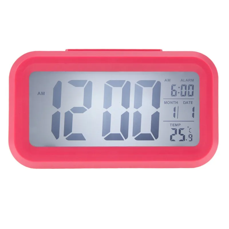 Portable Large LED Digital Alarm Clock Backlight Snooze Mute Calendar Desktop font b Electronic b font