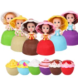 Мини-мультфильм очаровательные игрушки для девочек детей Творческий превратил милые пирожное кукла красивые подарки на день рождения