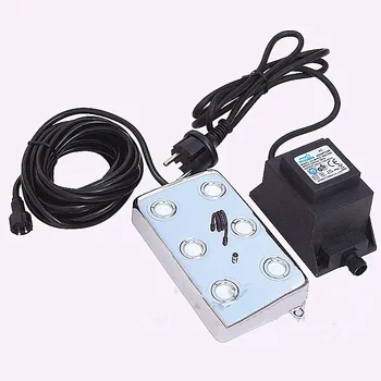 

220V 6 Head Ultrasonic Atomizer Industrial Garden Landscape Atomizer Rockery Ultrasonic Fogger Machine Industrial Humidifier