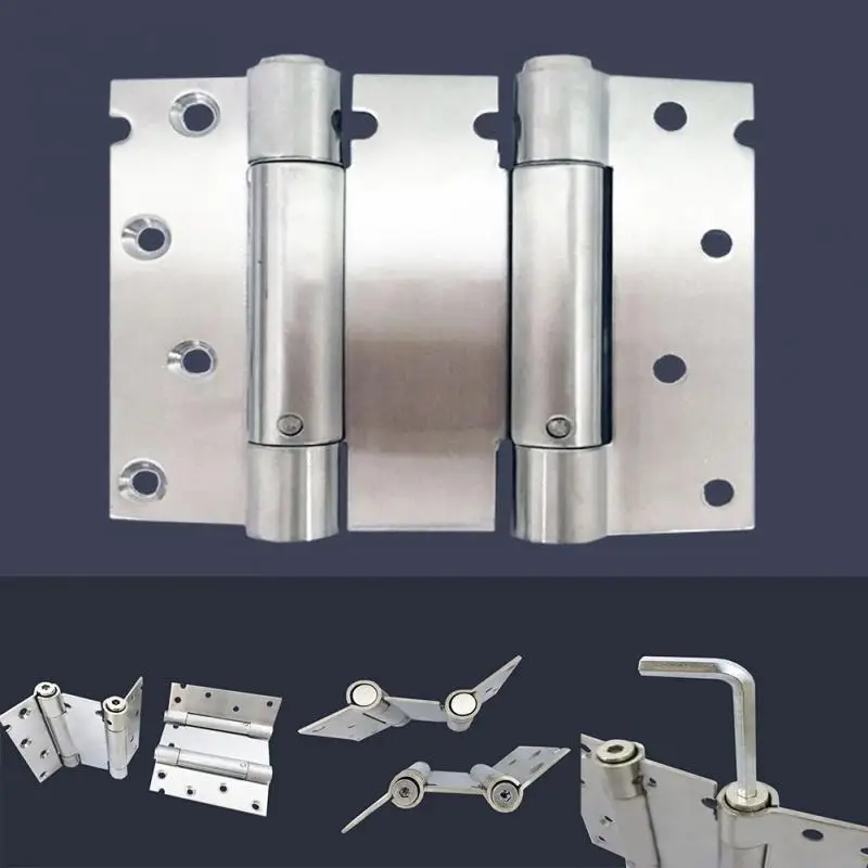 

2018 new 4 Inch Stainless Steel Hinge Stainless Steel Hinge Door and Window Hardware Slver White Double Spring #0830