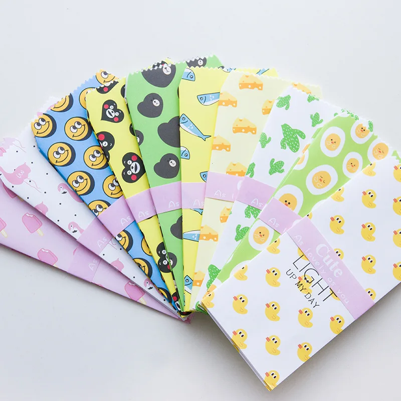 

50 pcs/lot Korea Cute Mini Colorful Paper Envelope Kawaii Small Baby Gift Craft Envelopes for Wedding Letter Invitations