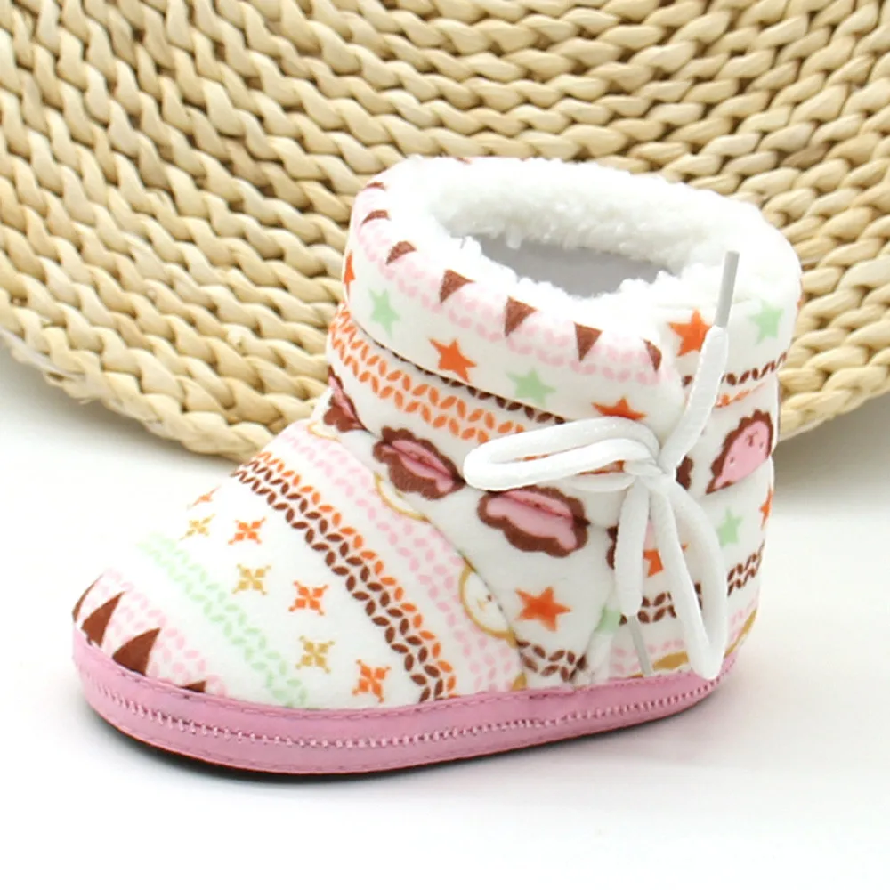 Обувь для малышей; обувь для новорожденных; сапоги на мягкой подошве с принтом; Теплая обувь; patucos recien nacido2.016