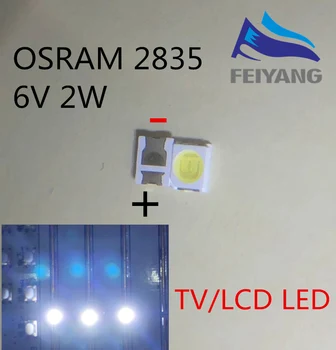 

OSRAM LED Backlight High Power LED 1.5W 6V 1210 3528 2835 150LM Cool white LCD Backlight for TV TV Application 500PCS