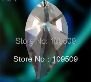 

Free Shipping,20pcs/lot 50mm Clear Crystal Leaf Prism chandelier Crystal parts Free Shipping