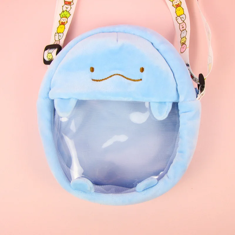 6 Styles Cute Plush Bag Of Sumikko Gurashi Mini Children Plush Bag Nano Doll Soft Pillow Corner Bio Cartoon Doll Bags for Kids