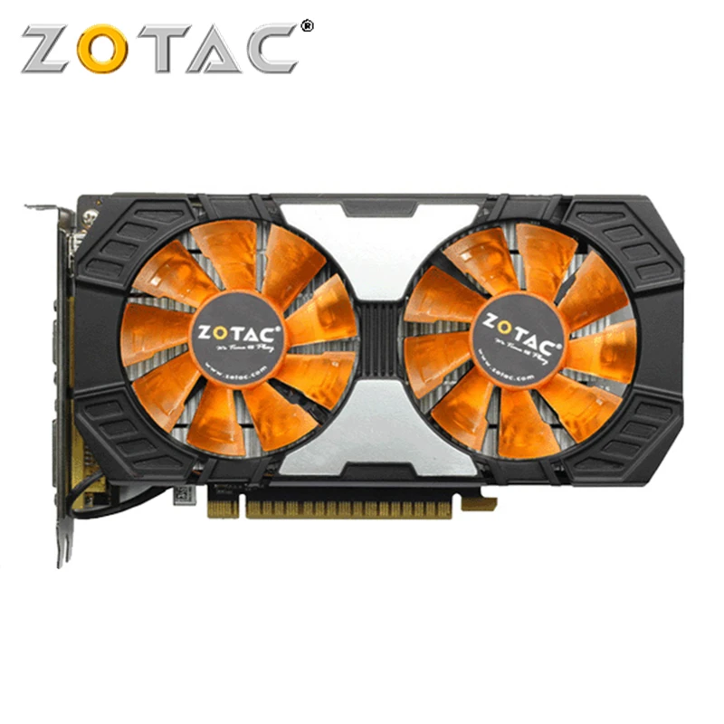 Видеокарта ZOTAC GTX 750Ti 2 Гб GPU видеокарта VGA видеокарты GeForce 750 Ti GTX750Ti для NVIDIA HDMI DVI 128
