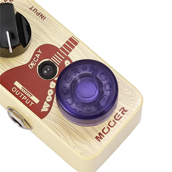 1 шт. конфеты цвет педаль эффектов для электрогитары Mooer Конфеты Крышка колпачок Footswitch Топпер пластиковые бамперы для гитары педаль эффектов - Цвет: Purple