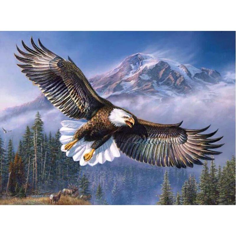 5D Full Square Diy Diamond Painting Sky Eagles Mosaic Picture Of Rhinestone Embroidery Home Decor hh447 | Дом и сад