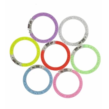 

40Pcs/Set Led Flashing Bracelet Light Up Acrylic Wristband Party Bar Chiristmas Luminous Bracelet Luminous Toys For Children