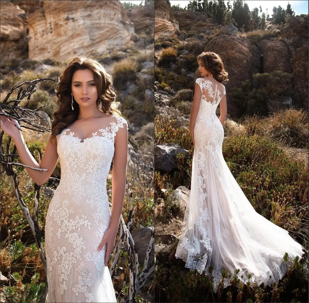 romantic mermaid wedding dresses