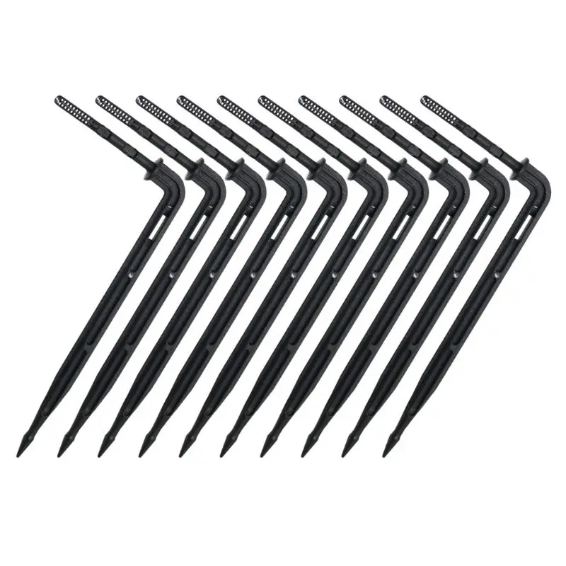 20Pcs Bend Curved Arrow Dripper Micro Drip Irrigation Drops Garden Water Saving Dripper Equipment Practical Black 20Pcs Bend Curved Arrow Dripper Micro Drip Irrigation Drops Garden Water Saving Dripper Equipment Practical Black