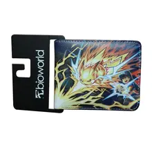 Горячая аниме кожаный бумажник carteira прекрасный мультфильм Покемон кошелек Пикачу доллар цена анимация Солнце Луна мальчик девочка короткие кошельки