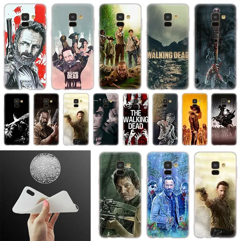 

walking dead pattern Phone Case For Samsung Galaxy A10 A20 A30 A40 A50 A60 A70 A6 A8 Plus A7 A9 2018 A3 A5 2017 Soft Cover Coque