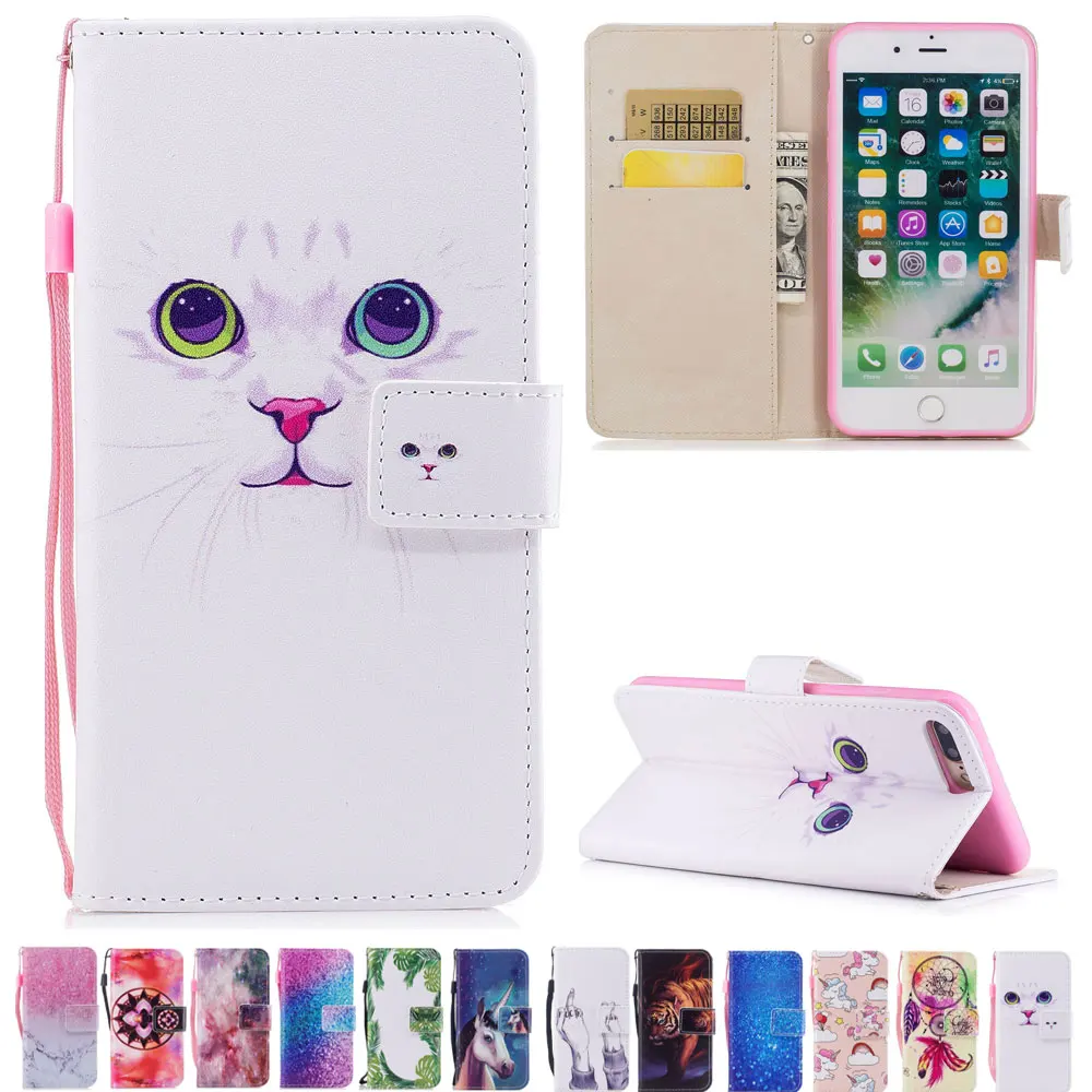 

DAXING for iPhone 7 plus Wallet Case For iPhone 6 plus PU Leather Flip case Phone Cover For iPhone 5s 5 Case for iPhone 6s plus