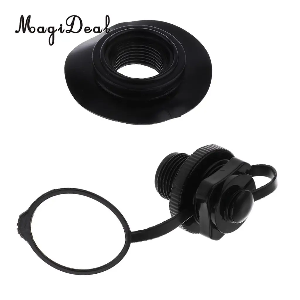 MagiDeal Kayak Accessories - 7/8 inch/22mm Screw Air Valve Adapter Cap + Air Valve Pedestal Base Replacement Accessories