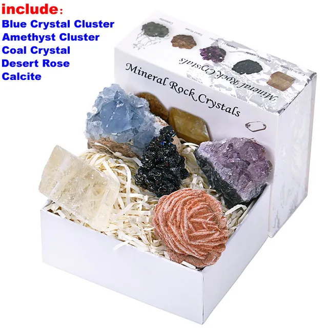 5Pcs/Box Black Tourmaline Natural Stones And Minerals Crystal Gemstone Rough Specimen Diy Jewelry Healing Original Crystals 1