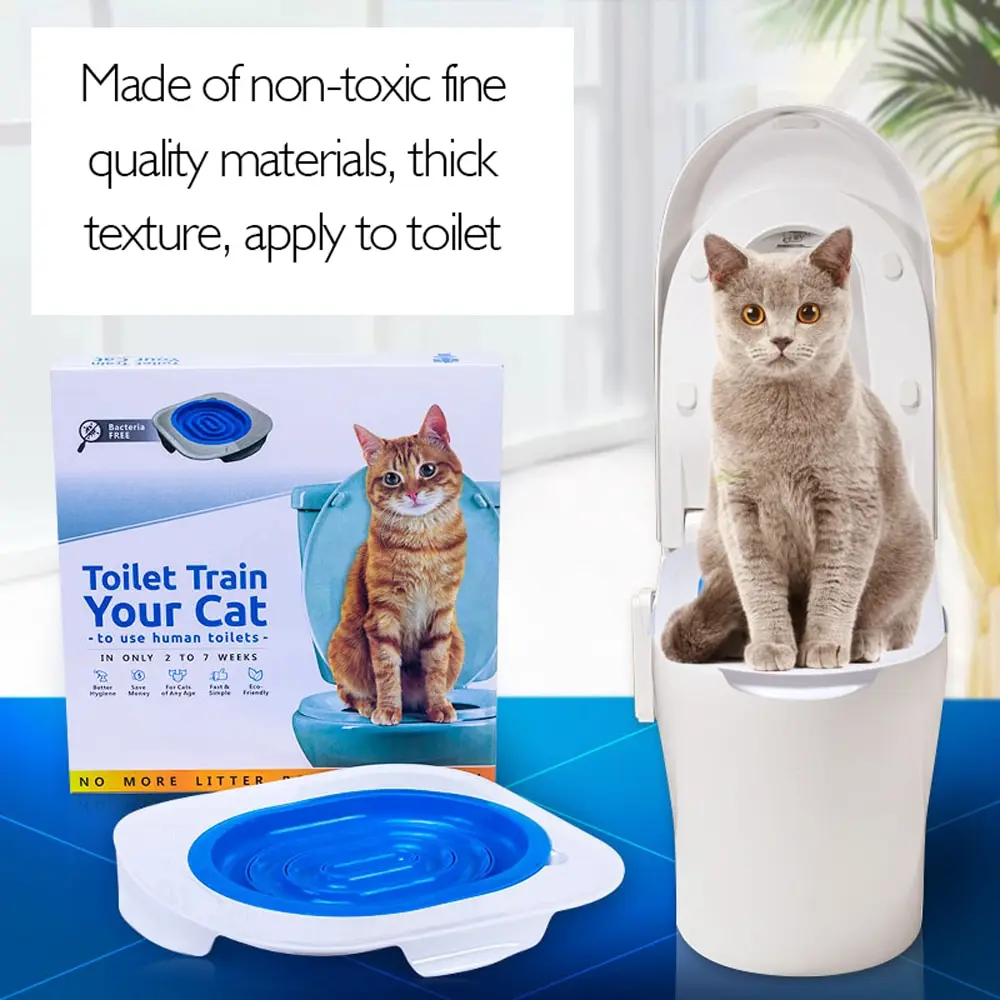

Toilet Training Seat Litter Tray Professional Pet Cat Litter Cleaning Tool Trays Litter Lavatory Box Cats Training Supplies