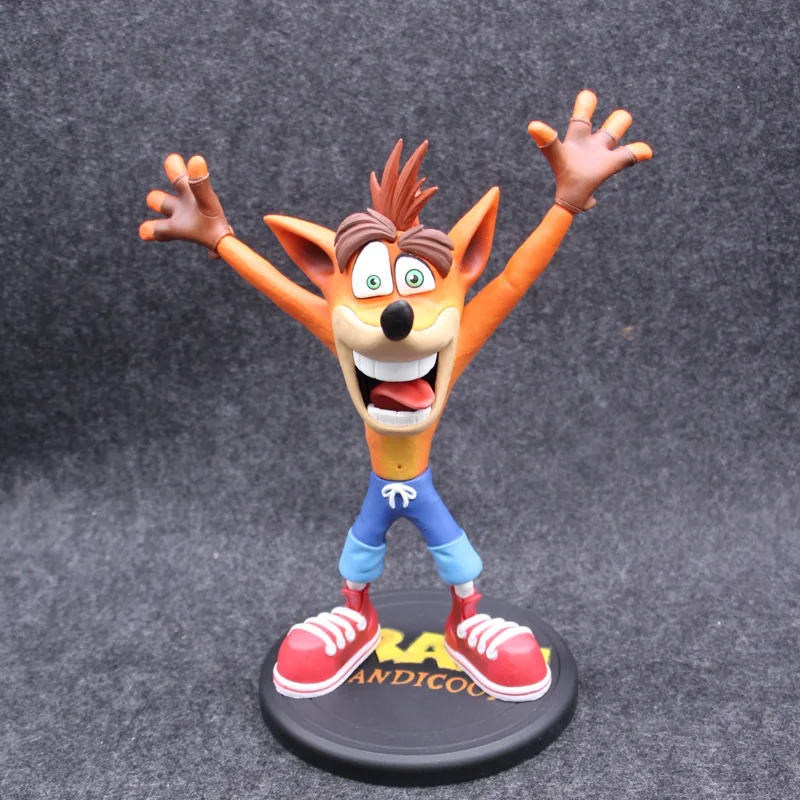 Аниме аварийная фигурка Bandicoot из ПВХ Коллекционная модель игрушки 22 5 см|Игровые